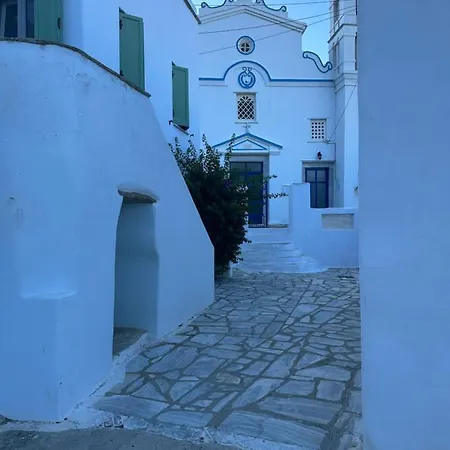 Cycladic House With Amazing View In Potamia Village Dio Choria Exterior photo