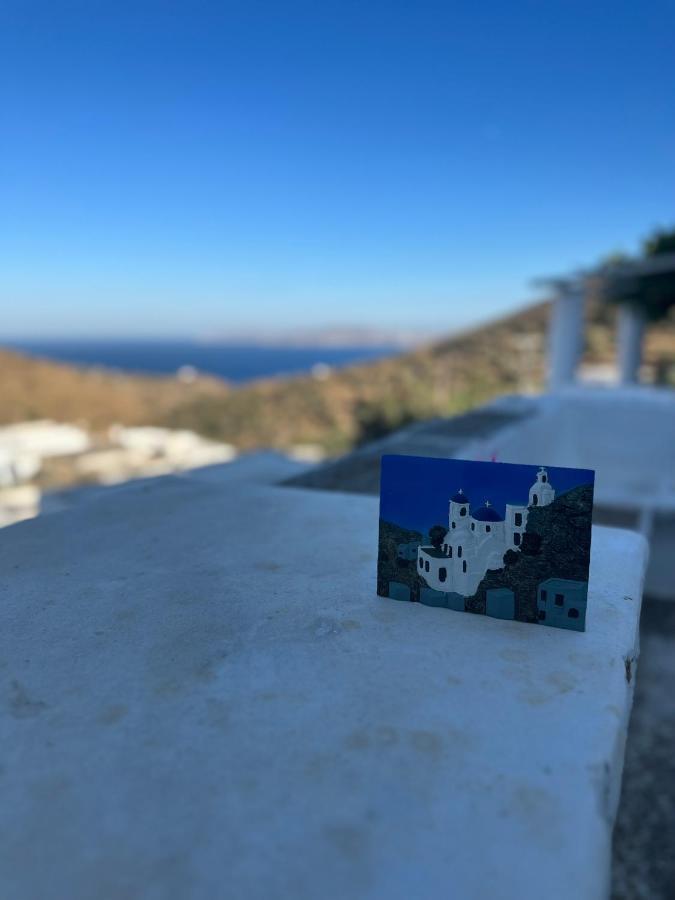 Cycladic House With Amazing View In Potamia Village