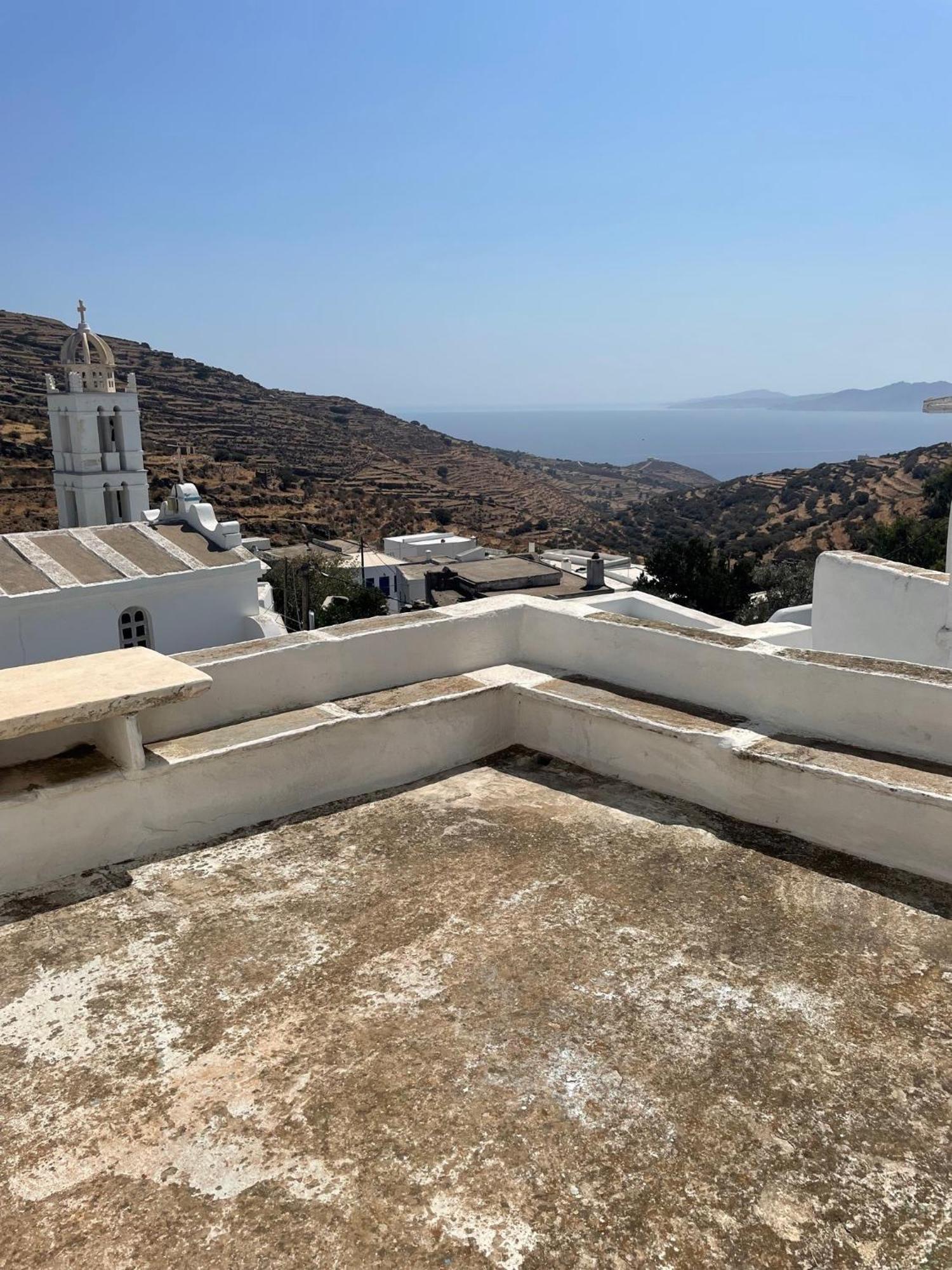 Cycladic House With Amazing View In Potamia Village Appartement Dio Choria